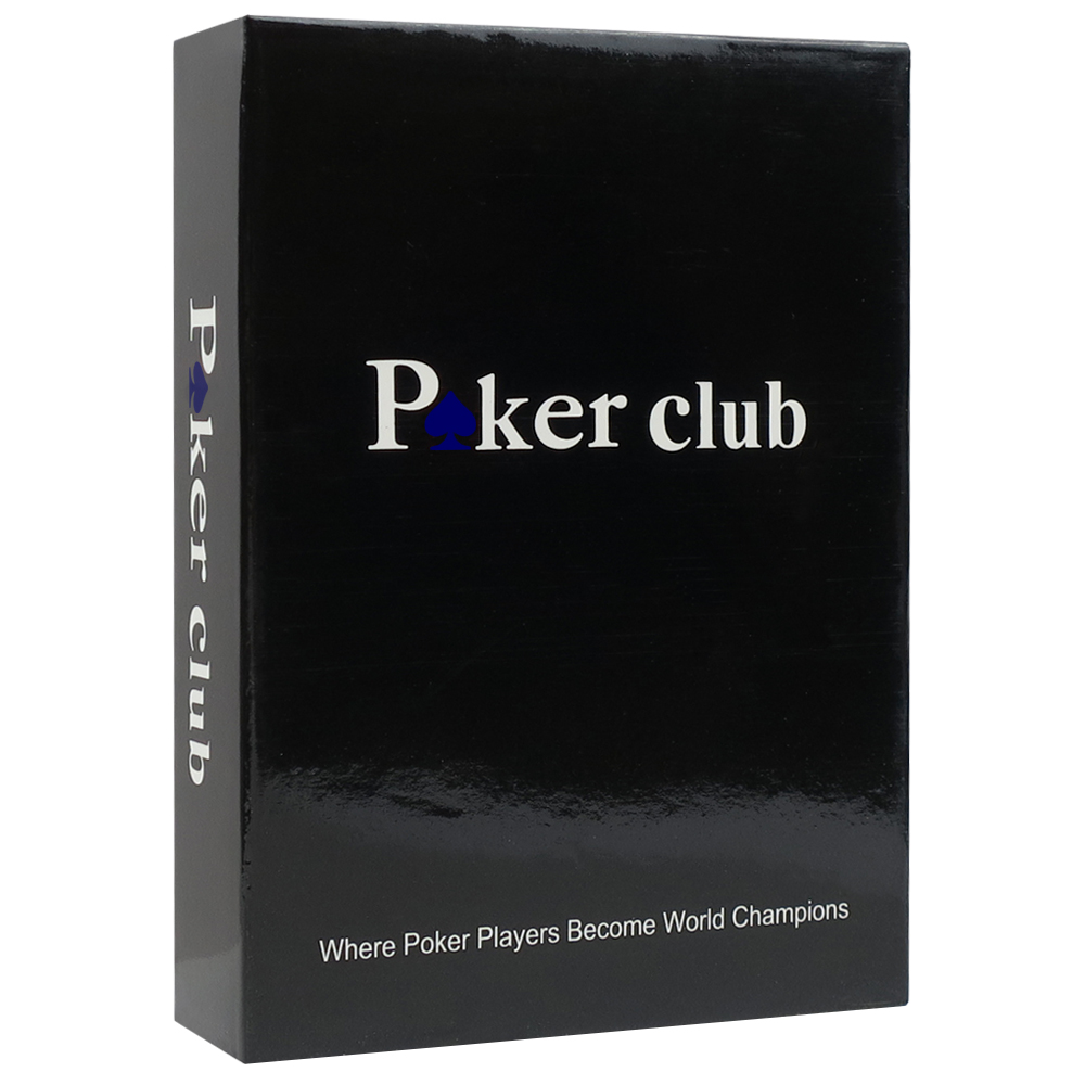 Carti de joc Poker Club profesionale, 100% plastic, albastru 